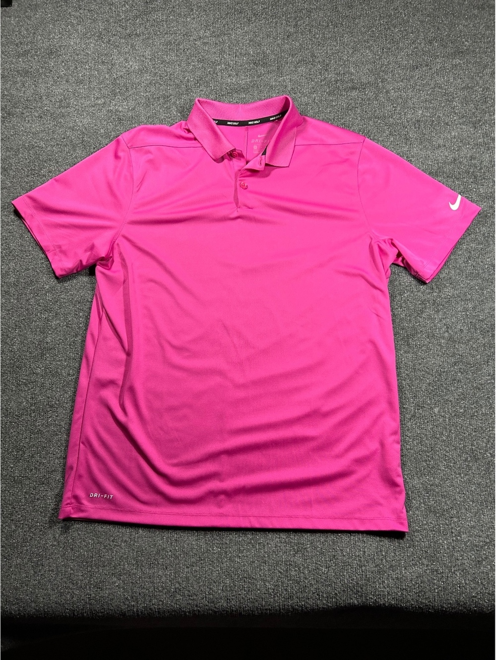 Nike Golf Dri-FIT Polo Shirt Pink Size Large